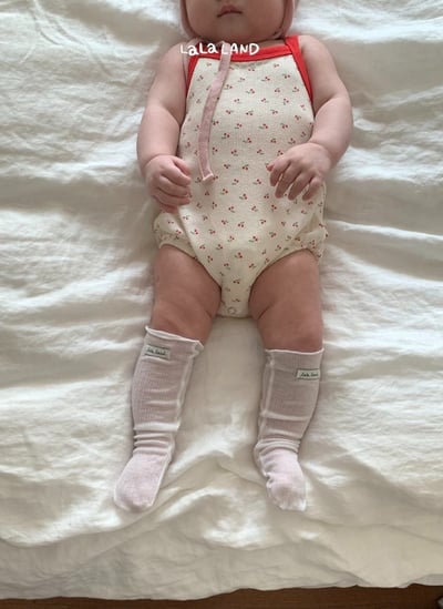 lala land21｜(3m-18m) 2色滿版櫻花包屁衣19