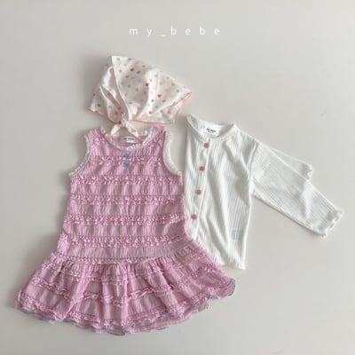 my_bebe19｜(80-120cm) 褶皺無袖洋裝8