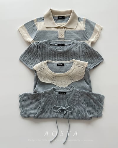 AOSTA30｜(1y-5y) 2款針織荷葉邊上衣11