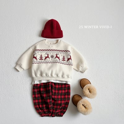 vivid82｜(78cm-125cm) 麋鹿北極熊印花休閒上衣5