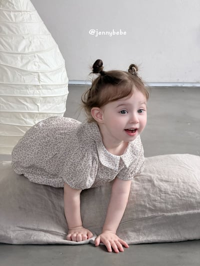 JE695｜(66-90cm) 田園碎花包屁衣8