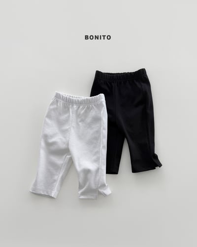 Bonito11｜(75cm-125cm) 2色簡約素色七分褲2