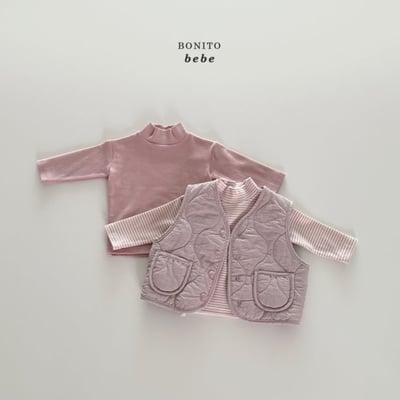 Bonito80｜(3m-18cm) 絎縫刷毛口袋背心9