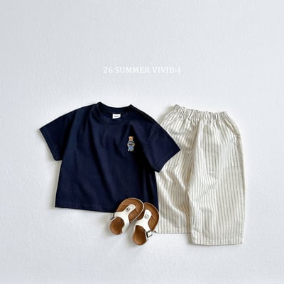 vivid60｜(78cm-125cm) 4款簡約小熊刺繡素色上衣19