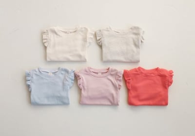 FLO27｜(75-140) 5色荷葉飛袖上衣20