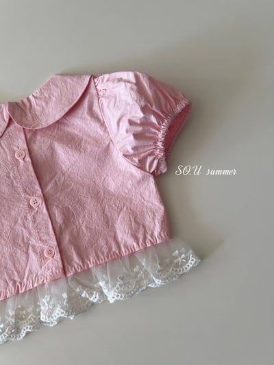 SO.U11｜(6m-4y) 蕾絲滾邊短版上衣10