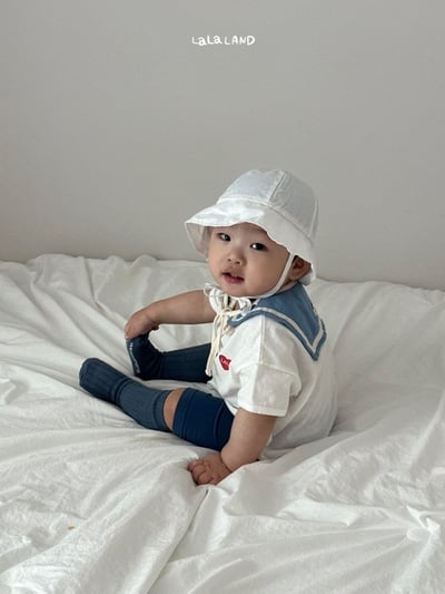 lala land40｜(3m-18m) 2色水手綁帶圍兜5