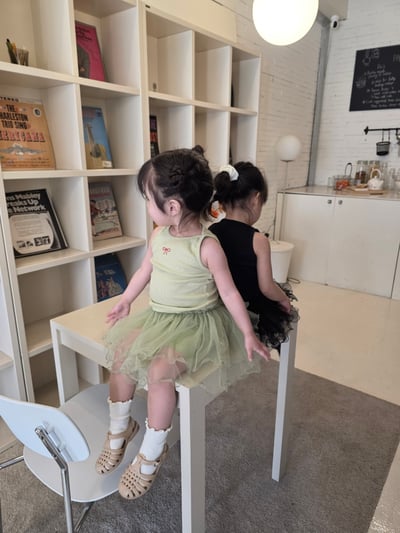 Color06｜(75-115cm) 捲邊薄紗褲裙2