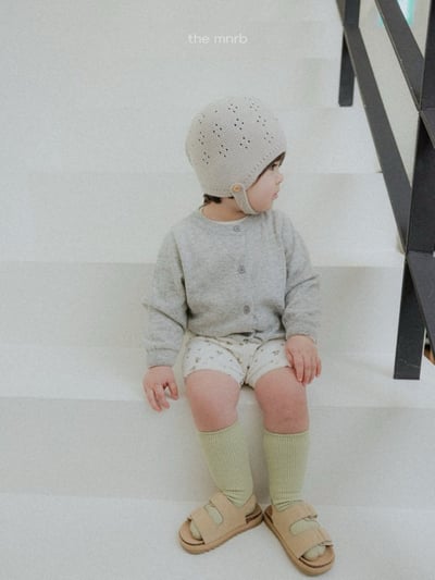 MiniRobe05｜(free) 素面針織鈕扣帽10