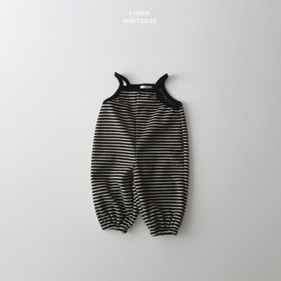 Lindo35｜(80cm-125cm) 磨毛肩帶連身褲23