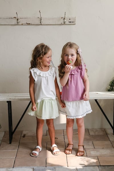 FLO35｜(75-140) 荷葉波浪領上衣15