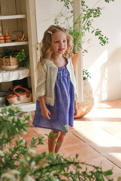 FLO20｜(75-140) 小碎花細肩洋裝11