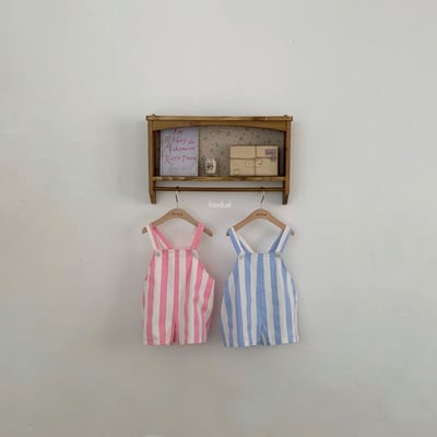 Fondue｜(80-90cm) 線條吊帶褲9