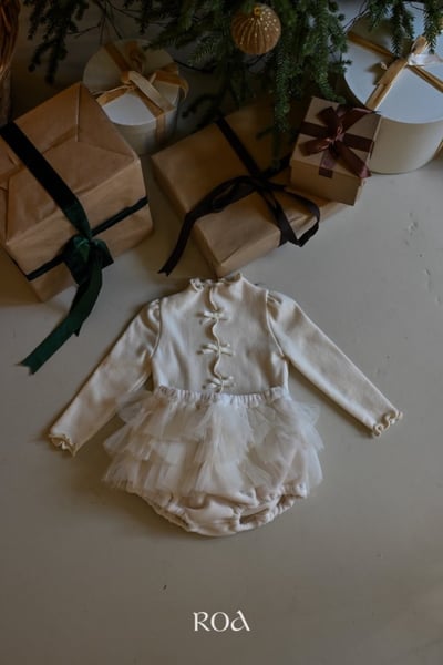 ROA39｜(6m-18m) 3色蝴蝶結緞帶捲邊上衣9