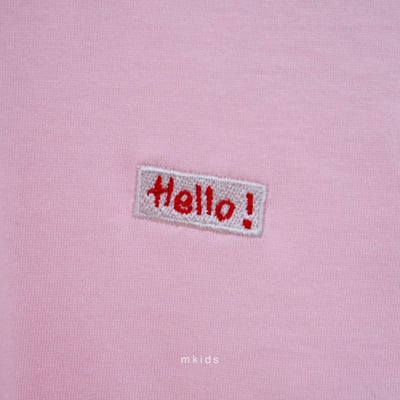 M-KIDS31｜(65-115cm) HELLO印花上衣12