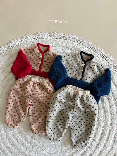 thelala42｜ (1y-6y) 波點毛毛束口褲9