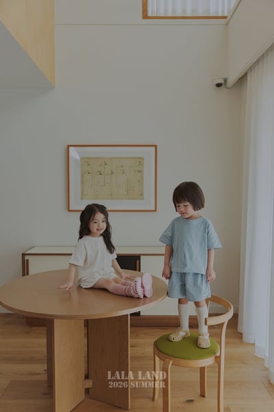 lala land61｜(75-120cm) 2色縫線棉質短褲3