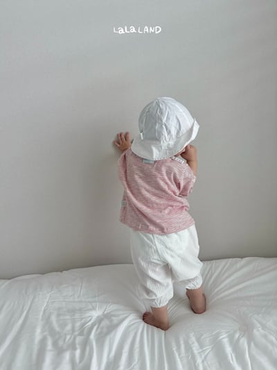 lala land09｜(3m-18m) 2色棉麻縮口褲2
