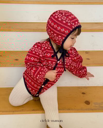 Cieldemaman11｜(3M~15M)  2色雪花針織包屁衣10