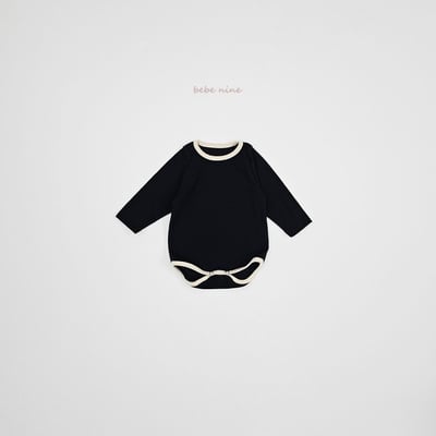 bebe nine19 (65cm-75cm) 2色滾邊素面包屁衣13