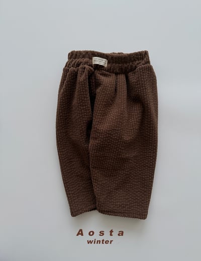 AOSTA51｜(6m-5y) 經典燈芯絨印花長褲6