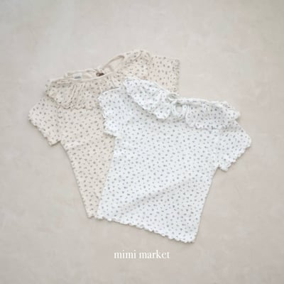 mimi market12 (75-90cm)  碎花荷葉邊上衣3