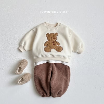 vivid43｜(78cm-125cm) 泰迪熊印花休閒上衣4