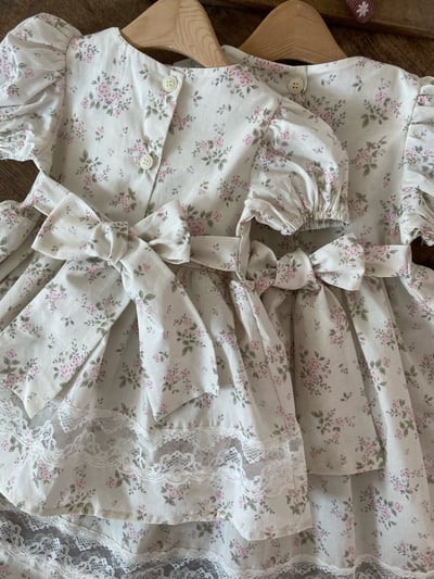 Anne Shirley14｜(3m-22m) 2色碎花方領洋裝包屁款19