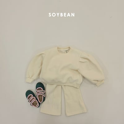 Soybean08｜(75cm-118cm) 公主袖喇叭褲內刷毛套裝8