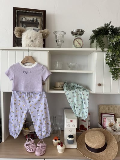 LePetitmot13｜(80-125cm) 冰淇淋束腳褲4