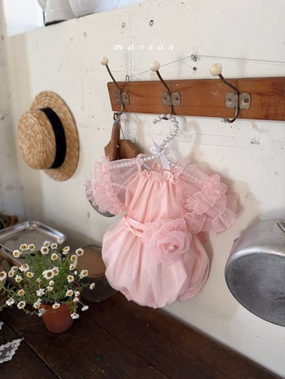 Marron05｜(3m-18m 1y-6y) 玫瑰花公主包屁衣/洋裝15