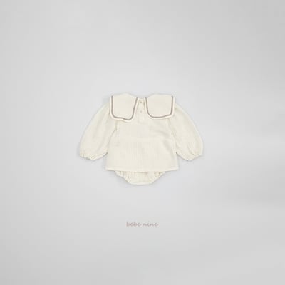 bebe nine22 (65-90) 3色棉麻水手包屁套裝12