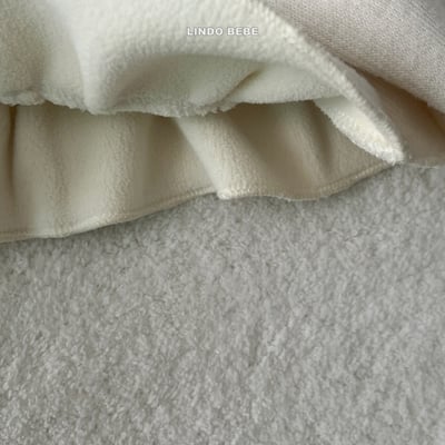 Lindo28｜(3m-18m) 荷葉邊內刷毛開襟外套2