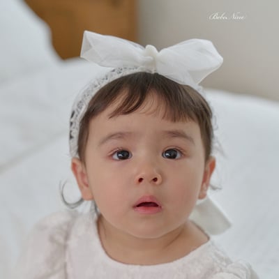 bebe nine50  (Free) 2色蝴蝶結蕾絲髮帶14