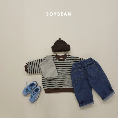 Soybean66｜(75cm-118cm) 工作風牛仔褲7