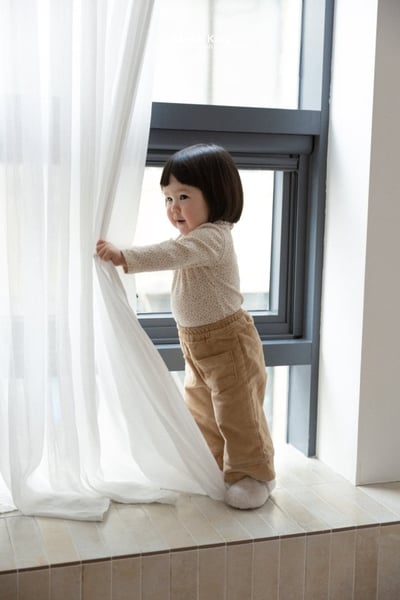 ALADIN08｜(75cm-114cm) 磨毛雙口袋直筒長褲6