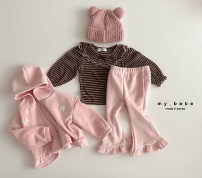 my_bebe36｜(12m~6y) 小熊反折毛帽2