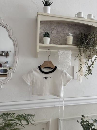 LePetitmot23｜(80-125cm) 拼色蝴蝶結上衣2