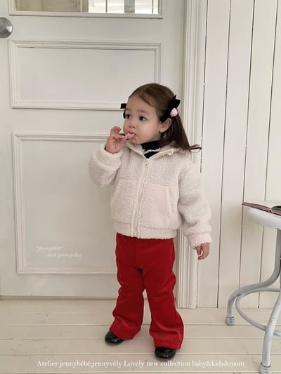 JE 424｜(80-110cm)  絨毛小喇叭長褲14