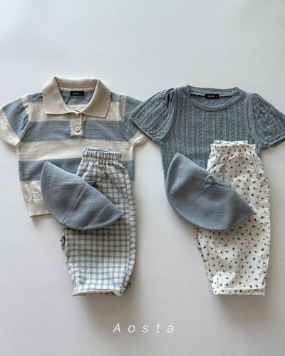 AOSTA32｜(1y-5y) 3款針織鏤空紋上衣10