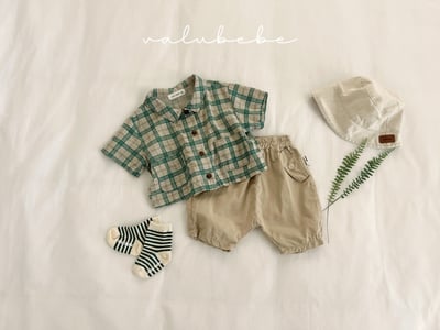 Valubebe 23｜(65-90cm) 復古格紋襯衫11