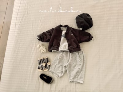 Valubebe40｜(65-90) 壓線休閒七分褲10