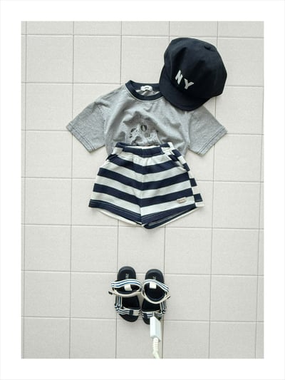 onu18｜(70cm-115cm) 兔子與熊印花上衣10