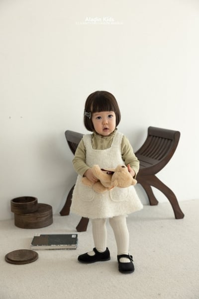 ALADIN10｜(75cm-114cm) 毛茸口袋背心洋裝12