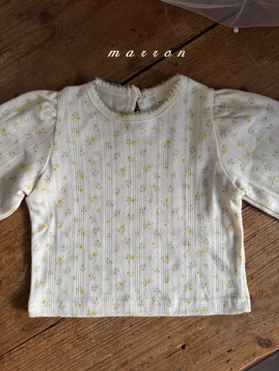 Marron06｜(1y-6y) 公主袖滾邊上衣9