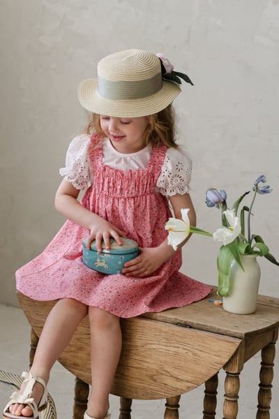 FLO20｜(75-140) 小碎花細肩洋裝21