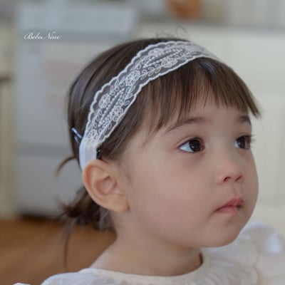 bebe nine49  (Free) 2色氣質蕾絲髮帶兩入組7