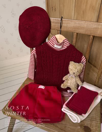 AOSTA71｜(6m-5y) 毛呢小短褲13