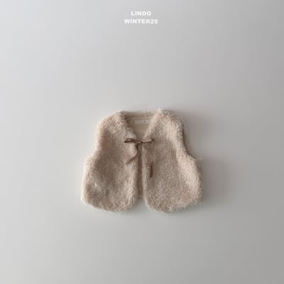 Lindo75｜(80cm-125cm) 緞帶刷毛背心11