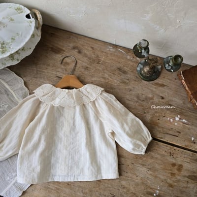 Choucream02｜(6m-18m) 蕾絲領襯衫12